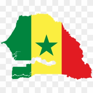 Senegal, Flag, Map, Geography, Outline, Africa, Country - Map Of Senegal, HD Png Download