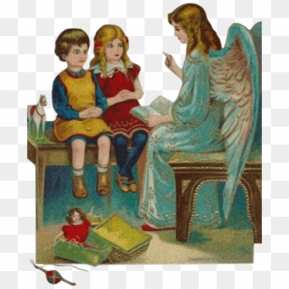 Angel Angelology Children Boy Girl 1347118 - Boy Angel With Girl, HD Png Download