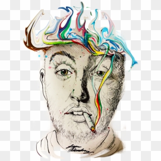 Click And Drag To Re-position The Image, If Desired - Mac Miller Sketch Rip, HD Png Download