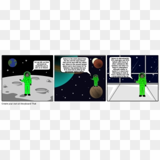 Saturn Brochure - Alien Destroying Earth Cartoon, HD Png Download