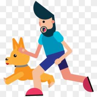 Dog For Runners - Cartoon, HD Png Download