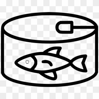 Tuna Can Svg Png Icon Free Download - Tuna Can Black And White, Transparent Png