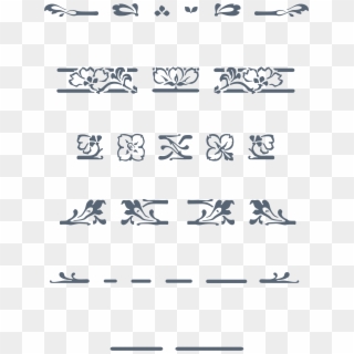 Create Elegant Art Nouveau Borders By Assembling The - Calligraphy, HD Png Download
