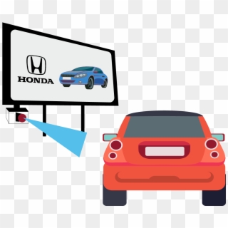 Improve Ad Targeting Using A Car's Make And Model - Cars On Billboard, HD Png Download
