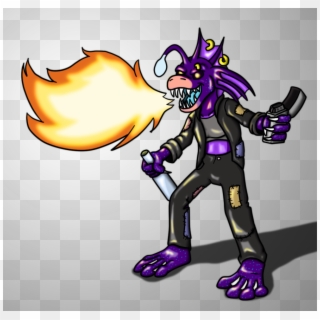 Fire Breathing Anglerfish By Hunterbahamut Fur Affinity - Cartoon, HD Png Download