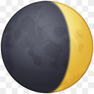 Waning Gibbous Moon Emoji, HD Png Download