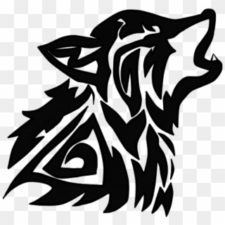 Free Png Download Tribal Wolf Png Images Background - Tribal Wolf Drawing Transparent, Png Download