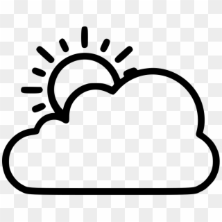 Sun Cloud Svg Png Icon Free Download - Clip Art, Transparent Png