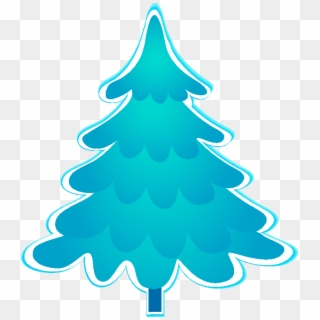 Blue Christmas Tree Clipart Images, Blue Christmas, - Blue Christmas Tree Clipart, HD Png Download
