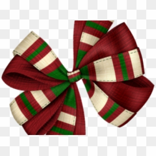 Christmas Ribbon Clipart Plaid Christmas Bow - Lazos Navideños, HD Png Download