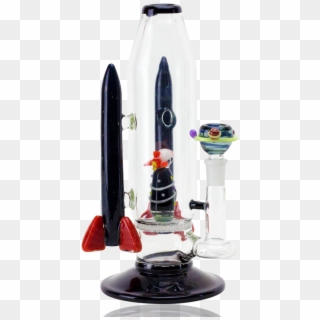Rocket Ship Themed Dual Use Water Pipe With Dropdown - Bong, HD Png Download