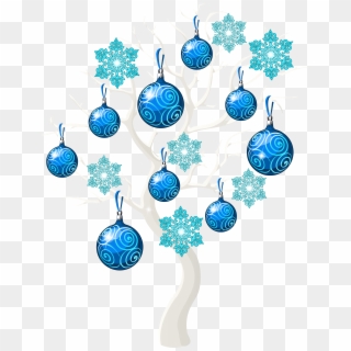 Winter Christmas Tree Png Clip Art Image - Transparent Blue Christmas Tree Png, Png Download