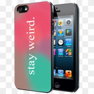 Stay Weird Funny Pink And Green Ombre Cute Tumblr Iphone - Ferrari Scuderia Rubber Iphone 6, HD Png Download