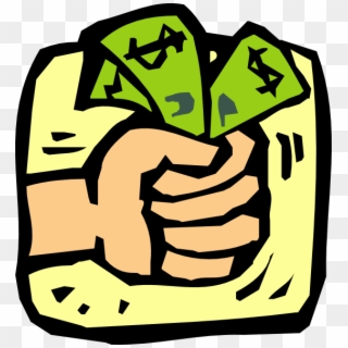 Fist Full Of Money Clip Art Free Vector - Free Money Clipart, HD Png Download