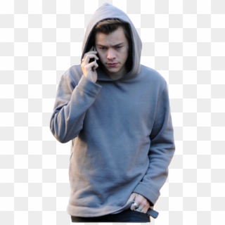 Harry Styles And One Direction Image - Harry Styles Hoodie Grey, HD Png Download
