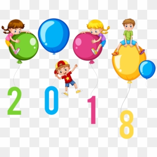Map Flag Clipart New Years Eve - Balloon Happy New Year Png, Transparent Png