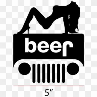 Jeep Grill Vector - Beer Jeep Logo, HD Png Download