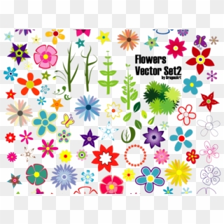 Flower Vector Art - Flowers Vector, HD Png Download