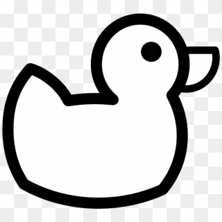 Black And White Ducky Icon Black White Art Cliparts - Easy Simple Duck Drawing, HD Png Download