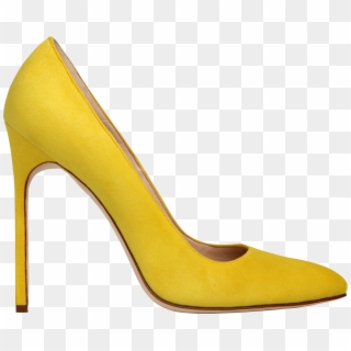 Yellow Women Shoe - High Heel Transparent Background, HD Png Download