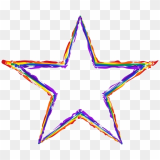 Painted Star Cliparts - Painted Star Png, Transparent Png