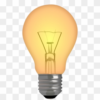 Light Lamp Incandescent Spotlight Bulb Free Png Hq - Lit Light Bulb Clipart, Transparent Png