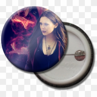 Scarlet Witch Button Pin - Badge, HD Png Download