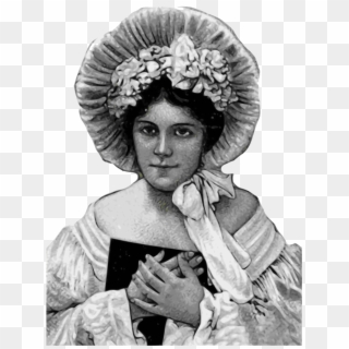 Download Victorian Lady Illustration Transparent Png - Old Hat Woman, Png Download
