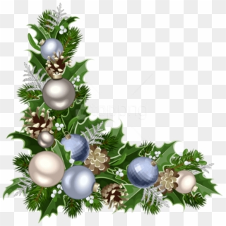 Free Png Christmas Deco Corner With Decorations Png - Corner Christmas Decor Png, Transparent Png