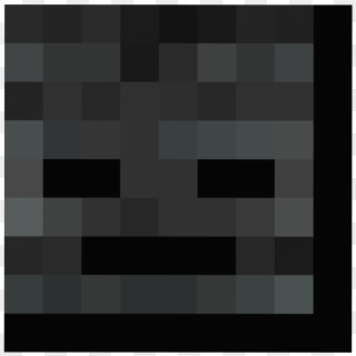 Wither Skeleton Skull - Minecraft, HD Png Download