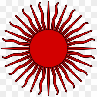 File Sun Symbol Red - Flag Of Argentina Sun, HD Png Download