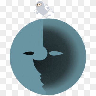 The Man On The Moon - Cartoon, HD Png Download