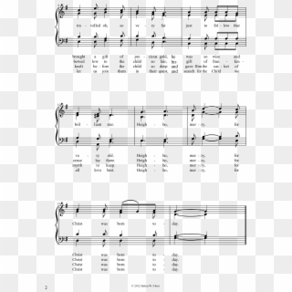 The Three Wise Men - Sheet Music, HD Png Download