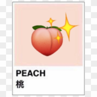 #peach #emoji #idk #random #whatever - Clementine, HD Png Download