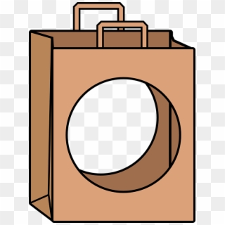 Paper Bag Bag Hole Brown - Hole Clipart, HD Png Download