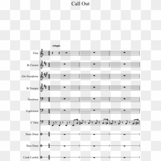 Call Out Sheet Music 1 Of 15 Pages - Sheet Music, HD Png Download