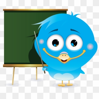 Important Clipart Teacher Note - Blue Bird With Glasses, HD Png Download