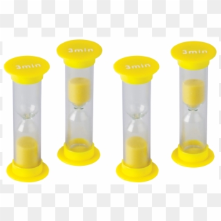 3 Minute Sand Timers - Plastic, HD Png Download