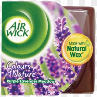 Air Wick Colours Of Nature Purple Lavender Meadow Candle - Air Wick, HD Png Download