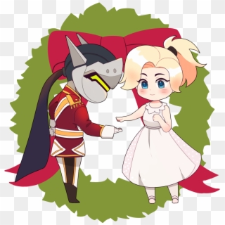 21 Dec - Mercy And Genji Love, HD Png Download
