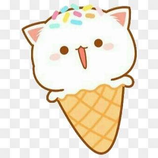 #kawaii #cute #little #hearts #stickers #sticker #png - Ice Cream Cone, Transparent Png