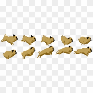 Forget The Gifs Here's A Behind The Scenes, Hand-drawn - Pug Dog Sprite Sheet, HD Png Download