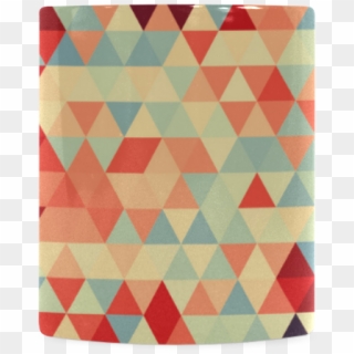 Modern Hipster Trinagles Pattern Red Blue Beige White - Construction Paper, HD Png Download