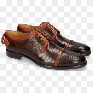 Derby Shoes Clint 4 Crock Mid Brown Deco Pieces - Fisherman Sandal, HD Png Download