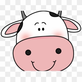Calf Face Cliparts - Cute Cow Head Clipart, HD Png Download