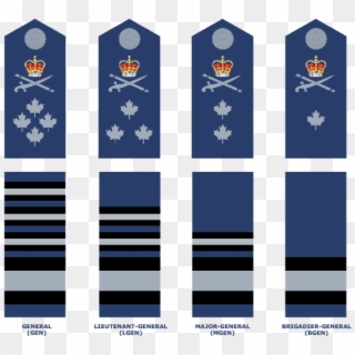 Flag Officers - Canadian Military Officer Rank Insignia, HD Png Download