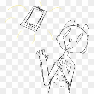 A Wild Drawing Tablet Appeared - Line Art, HD Png Download