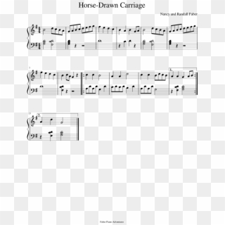 Horse-drawn Carriage Sheet Music Composed By Nancy - Spy Theme Sheet Music, HD Png Download