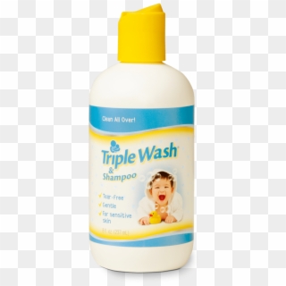 Image Of Triple Wash Gentle Baby Body Wash/shampoo - Plastic Bottle, HD Png Download