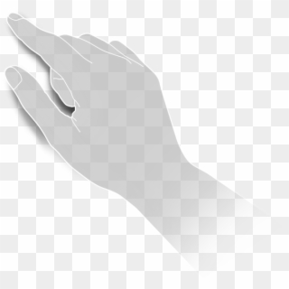 Tablet Phone Hand - Scrolling Hand Png, Transparent Png